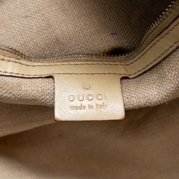 Auth Gucci Pelham Raffia Shoulder Hand Bag Womens Medium Beige Leather Strap - Picture 6 of 15